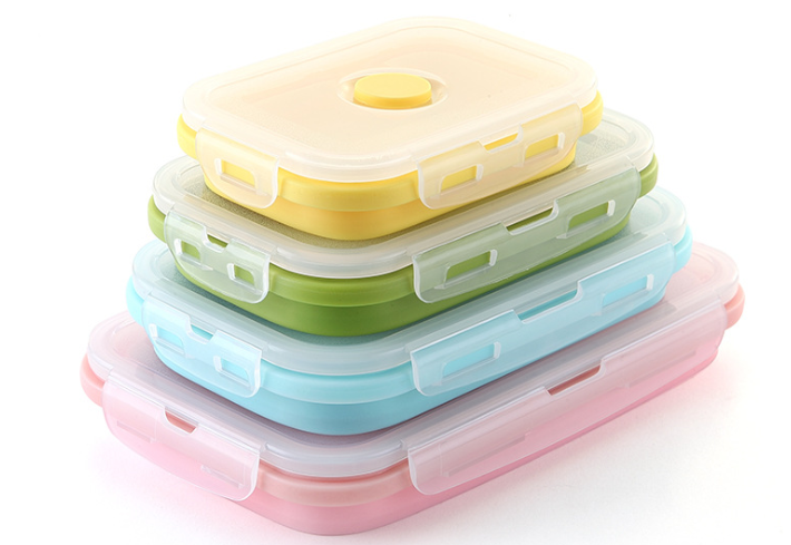 定製矽膠折疊飯盒廠家 定製矽膠折疊飯盒廠家