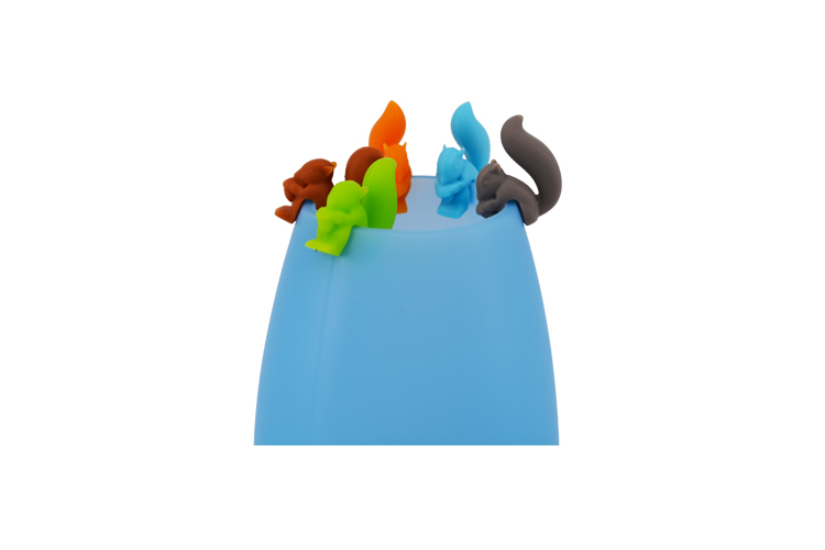 矽膠酒杯識別器,酒杯識別標簽,鬆鼠酒杯識別標記 矽膠酒杯識別器,酒杯識別標簽,鬆鼠酒杯識別標記