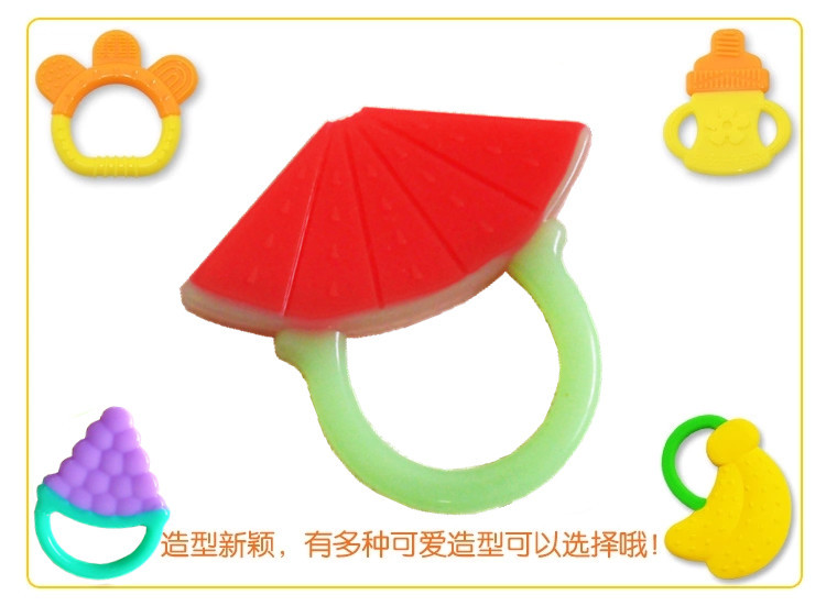 兒童矽膠牙膠,水果圖案牙膠 兒童矽膠牙膠,水果圖案牙膠
