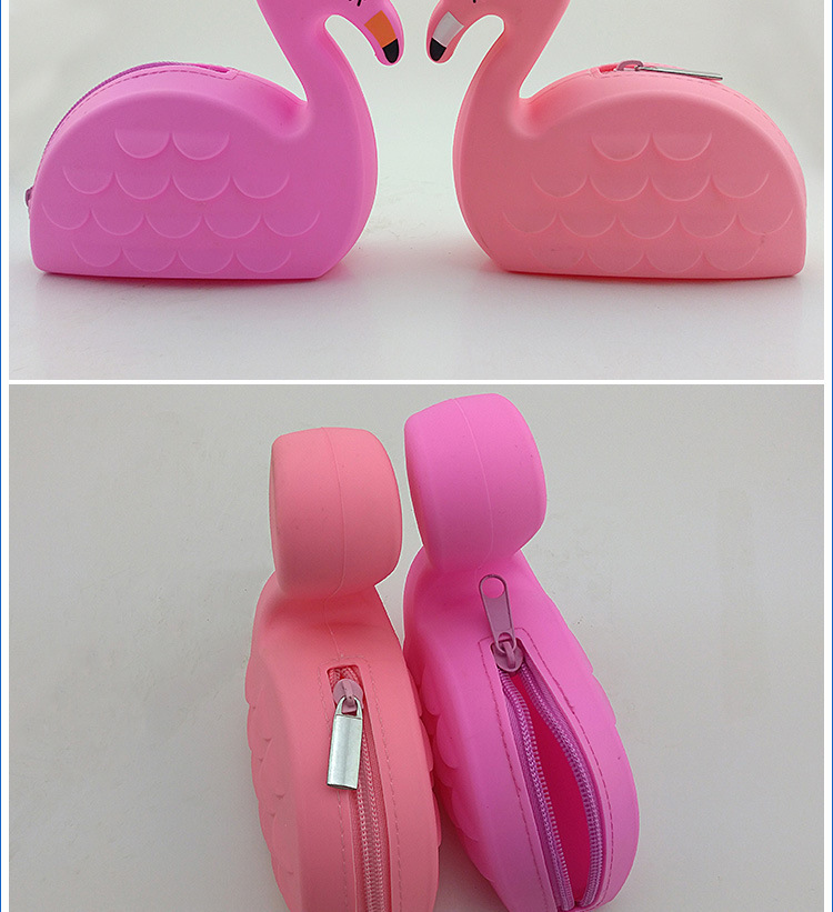 矽膠火烈鳥零錢包,火烈鳥收納包,火烈鳥拉鏈硬幣包 矽膠火烈鳥零錢包,火烈鳥收納包,火烈鳥拉鏈硬幣包