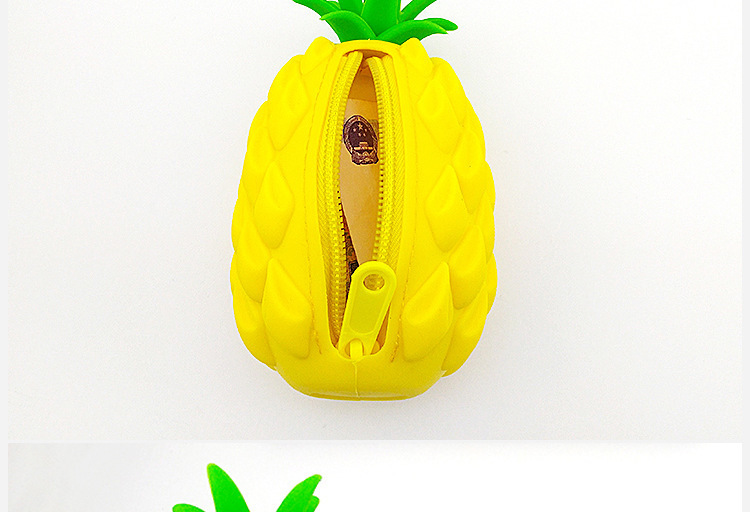 菠蘿零錢包,矽膠菠蘿零錢包