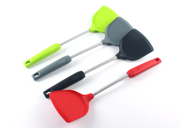 矽膠不鏽鋼柄鍋鏟定製 矽膠不鏽鋼柄鍋鏟定製